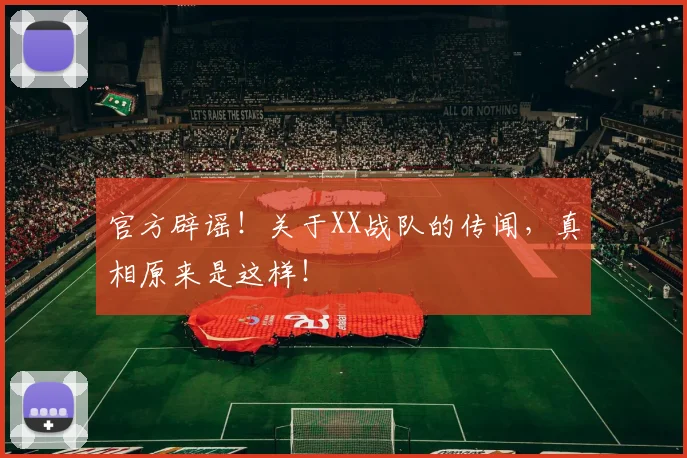 官方辟谣！关于XX战队的传闻，真相原来是这样！