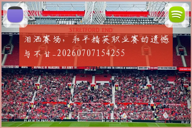 泪洒赛场，和平精英职业赛的遗憾与不甘_20260707154255